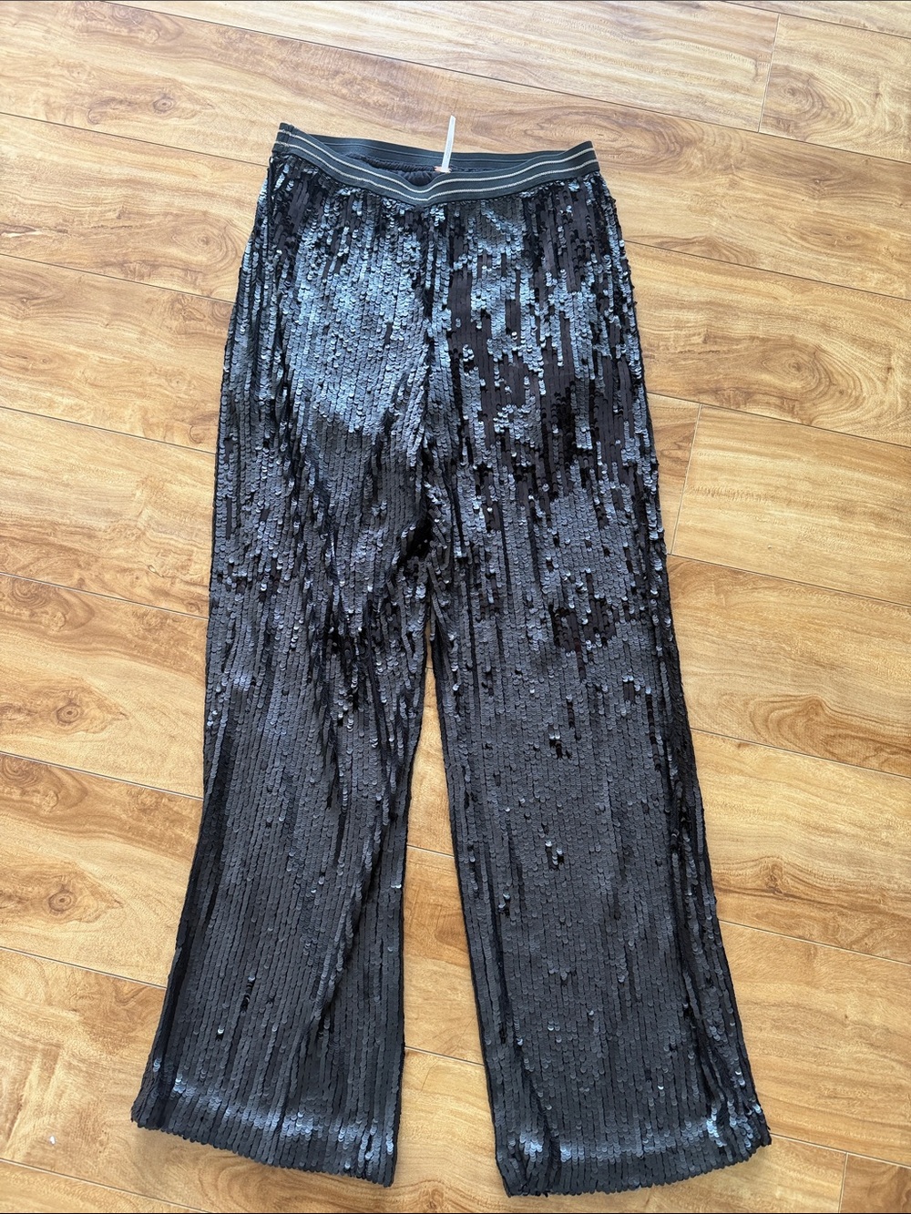 Free People Sequin Wide-Leg Pants